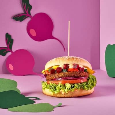 Die Burger Kette Hans im Glück hat auch vegane Varianten